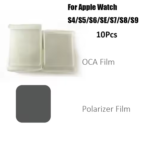 10x OCA Optical Adhesive & Polarizer Film for Apple Watch Series 7 8 9 4 5 6 7 S7 S8 S9 41/45/44/40m