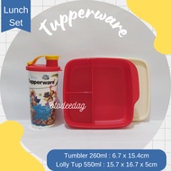 Tupperware Lunch Box Set Children's Lunch Box Lolly Tup Fun Tumbler Drink AE