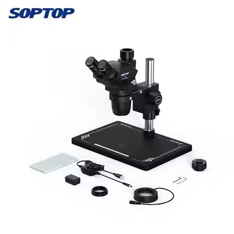 SOPTOP 71 ProMax Trinocular Microscope High-definition Zoom Tools for Mobile Phones Electronic PCB R