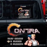 Nostalgic Game Contra Pixel Style Personalized Creative Car Glass Sticker Electric Vehicle Motorcycl