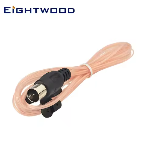 Eightwood Indoor 75ohm UNBAL FM Radio Antenna T Shape Cable F Male Connector for Yamaha Onkyo Sony D