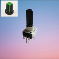 6Carbon Film Potentiometer Plastic Adjustment Knob,10K Ohm Variable Resistor Single Link Rotary Pote