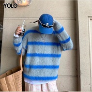 YOLO เสื้อกันหนาวสเวตเตอร์  OVERSIZE เสื้อกันหนาวสเวตเตอร์โอเวอร์ไซส์  24281