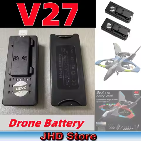 JHD 4D-V27 Foam Glider Drone Original Battery Spare Part 3.7V 1000mah Battery 4DRC V27 RC Plane Batt