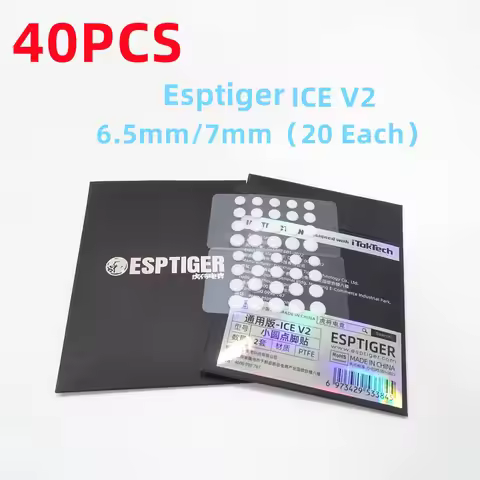 New 40PCS Esports Tiger ICE V2 Foot Sticker DIY Small Dots Foot Pad Arc Edge Esports 6.5MM 7MM