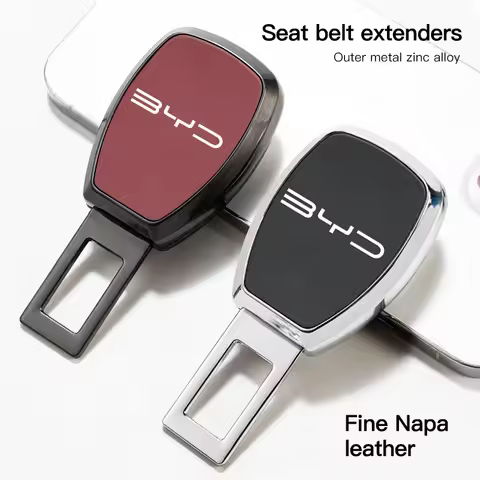 Car Seat Belt Extender Buckle Safety Belt Cover Accessories For BYD Song Atto 3 E1 E3 E6 Tang L3 D1 