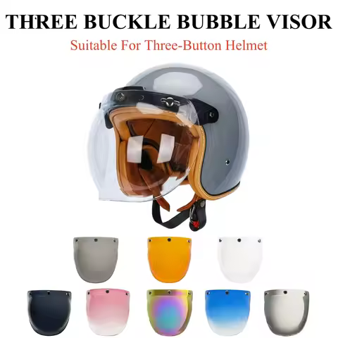 Open Face Helmet Visor Motorcycle Helmets Bubble Visors Flip Up Motorcycles Visor Capacete Lens Vise