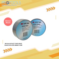 3MTM Value Duct Tape 1910C (Black / Silver) 48 mm x 10 m