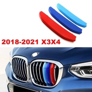 M Color Kidney Grill Stripe Clip For BMW 2018-2021 / 2022-2024 X3 X4 *(7 Beams)*