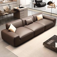 【SG】⚡ Big Black Cow Sofa Black Tofu Block Sofa Modern Minimalist Home Living Room Sofa