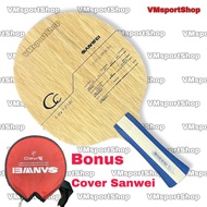 Sanwei CC LD Carbon - Kayu Blade Bet Pingpong