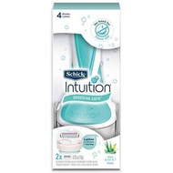 Schick intuition Sensitive Care 4 blades plus kit 2 (No need Shave Gel) woman shaver ready stock