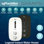 Champs x sgPlumbMart Legend Instant Water Heater With DC Pump and Built In ELCB (Hand Shower Set)