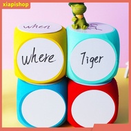 [TS] Educational Dice Toy Eva Foam Dice Giant Foam Game Cube Erasable Eva Dice for Kids Large Dry Er
