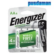 Energizer Recharge Power Plus Battery AA - 4pcs Pack