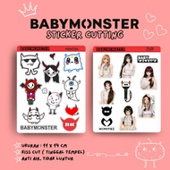 STICKER CUTTING BABYMONSTER BABY MONSTER RUKA PHARITA ASA AHYEON RAMI RORA CHIQUITA WE GO UP WGU