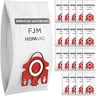 VEVA 20 Premium HEPA Vacuum Bags Style FJM Compatible with Miele Vacuums Compact C1, C2; Complete C1