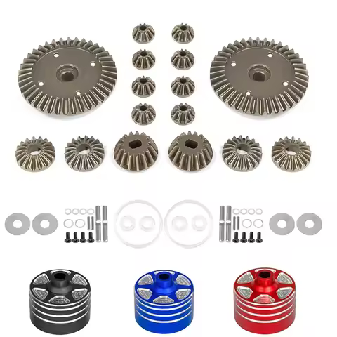 Metal Differential Case and Gear Set 22049 39T for Tamiya XV-02/MB-01/XM-01 1/10 RC Car Upgrade Part