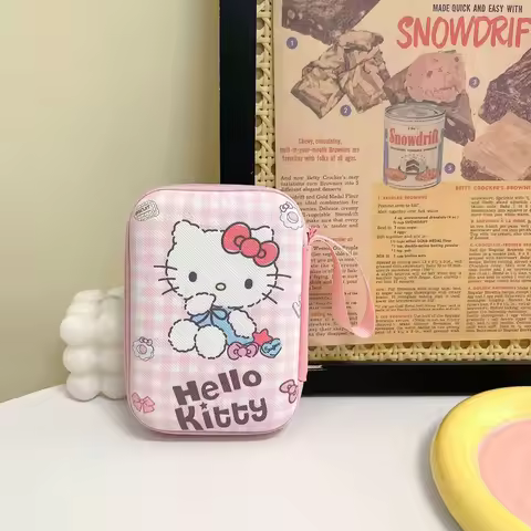 Hot Selling Sanrio Hello Kitty Kuromi Storage Bag Pochacco Data Cable Charger Storage Bag Wallet Bag