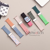 Two-tone nylon strap For iwatch 49mm 45mm 46mm 44mm 41mm 40mm 38mm 42mm lightweight band For iwatch 
