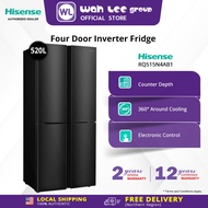 Hisense 4 French Door Inverter Fridge Refrigerator (520L) RQ515N4AB1 WAH LEE STORE