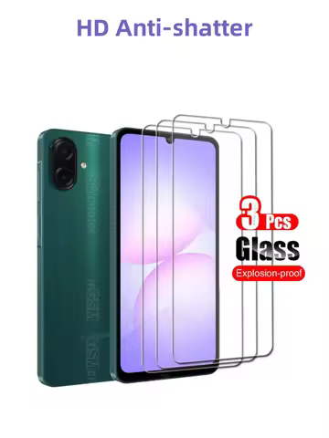 3PCS 9H HD Protective Tempered Glass For Samsung Galaxy A07 4G 6.7" SamsungGalaxyA07 GalaxyA07 A06 S