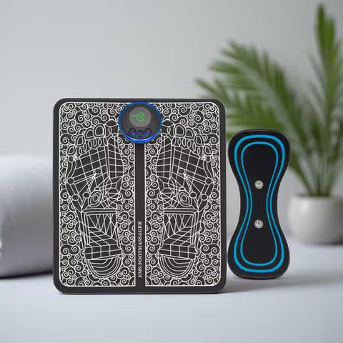 EMS Foot Massager Mat Electric TENS Feet Massager Pad Foldable Massage Mat Muscle Stimulation Fisiot