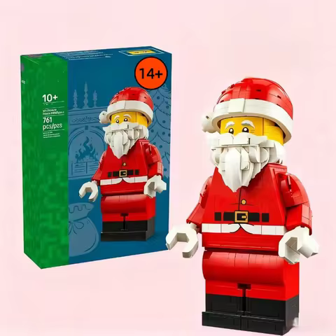 2025 NEW Fit 40820 Up-Scaled Santa Building Block Model Bricks Festival Limited Enlarged Version Toy
