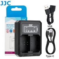 JJC NP-FZ100 Battery Dual USB Charger Replace BC-QZ1 for Camera Sony a7 V a7R V a7 IV ZVE10 II a7S I