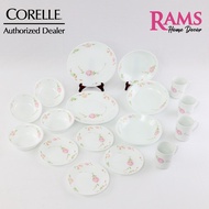 Corelle 20 Pcs Vitrelle Tempered Glass Dinner Set - Country Rose