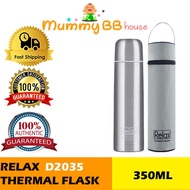 RELAX 18.8 STAINLESS STEEL CLASSIC & SIGNATURE THERMAL FLASK WITH FREE POUCH (500 ML)