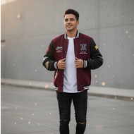 Men's Varsity Baseball Jacket - Women's Baseball Jacket - Men's Bomber Jacket Sweater with Full Embr
