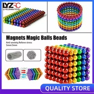 LYZRC 216 Chiếc Nam Châm Ma Thuật 3D Bóng Khối Nam Châm Hạt Hình Khối Hình Cầu Câu Đố Đồ Chơi Xây Dự