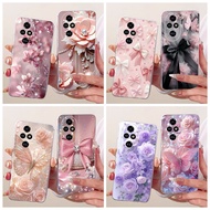 Transparent Casing For Honor 200 ELI-NX9 / Honor 200 Pro ELP-NX9 Case Beautiful Flower Soft Slim Sil