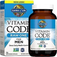 Garden of Life Multivitamin for Men, Vitamin Code Raw One - Once Daily, Vitamins Plus Fruit, Veggies &amp; Probiotics, 75 Count