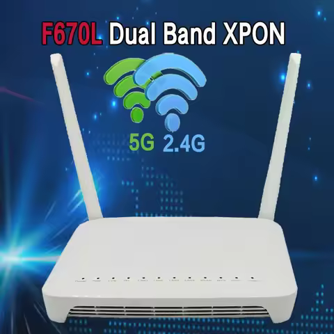 F670L Dual band XPON 4GE+2usb 5G WIFI 2.4G ONU Gpon Fiber modem FTTH EPON ONT English Firmware Termi