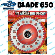 (525) 44T STT NAZA BLADE 650 / CRUISE 650 / Suzuki V_STORM 650 1000 Rear Racing Sprocket Spoket Belakang