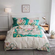 Cotton silk quilted blanket