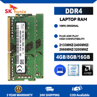 SK Hynix DDR4 RAM 8GB 4GB 16GB 2666 2400 2133 3200MHz 260-พิน SODIMM 1.2V PC4-21300 PC4-19200หน่วยคว