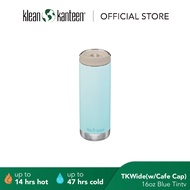 Klean Kanteen 16oz TKWide (w/ Café Cap) Blue Tint