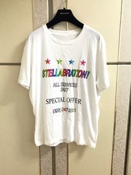 19）滿1000贈品 Stella McCartney 白色上衣 M-L可穿 約8成新