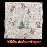 TAPAU - 100PCS+- " NEWSPAPER DESIGN " PAPER BURGER/ SANDWICH WRAPPER / DELI WRAPPER / WRAPPER / BURG