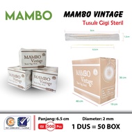 Tusuk Gigi Steril Bungkus Kertas Mambo Vintage isi 500pcs. Tusuk Buah