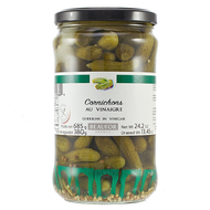 BEAUFOR CORNICHONS (TINY GHERKIN) IN VINEGAR 685G