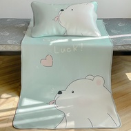 Summer Ice Silk Cool Mat Student Dormitory Dedicated 90x200 Single Bed Foldable Bed Sheet Thin Mattr