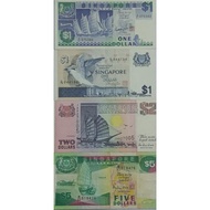 Singapore Banknotes (1 Dollar-10 Dollar)