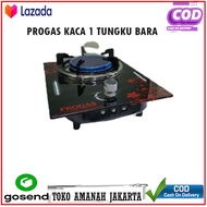 Kompor Kaca Tanam 1 Tungku Bara / Kompor Gas Kaca Tanam 1 Tungku Infrared Bara