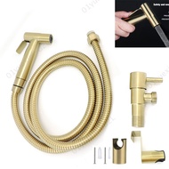 Gold Brushed stainless steel Toilet cleaning Bidet Spray wc Bathroom shower head Douche hand Hose Muslim Sanitary Shattaf  SG2L