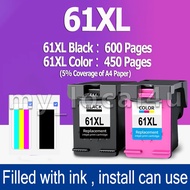 HP 61 Ink HP 61XL Ink Cartridge HP61 Black HP61XL Ink Cartridge Compatible for 1000 1010 1011 1012 1