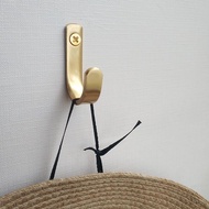 Brass Hook Coat Hook Coat Hook Entry Door Back Creative Wardrobe Storage Retro American Minimalist P